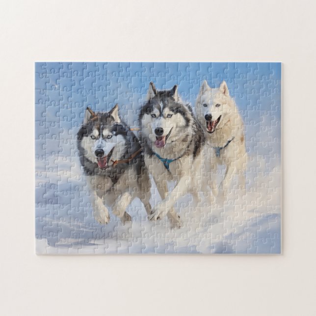 Siberian Husky pack 2 Jigsaw Puzzle (Horizontal)