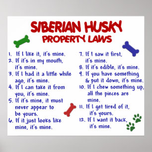 SIBERIAN HUSKY PL2 POSTER