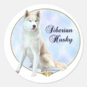 Siberian Husky Portrait Sticker