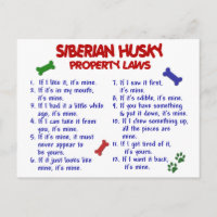 SIBERIAN HUSKY Property Laws 2