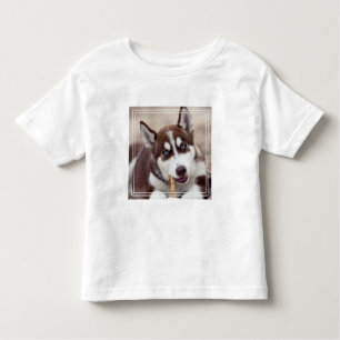 Siberian Husky Puppy at the Beach Toddler T-Shirt