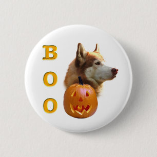 Siberian Husky (red) Boo 6 Cm Round Badge