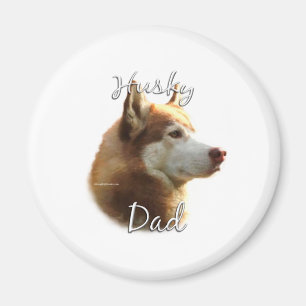 Siberian Husky (red) Dad 2 Magnet