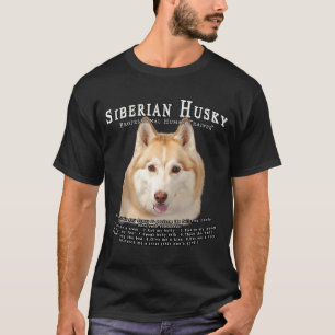 Siberian Husky red Owner Human Trainer T-Shirt