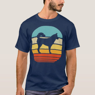 Siberian Husky Retro Vintage 60s 70s Sunset for Me T-Shirt