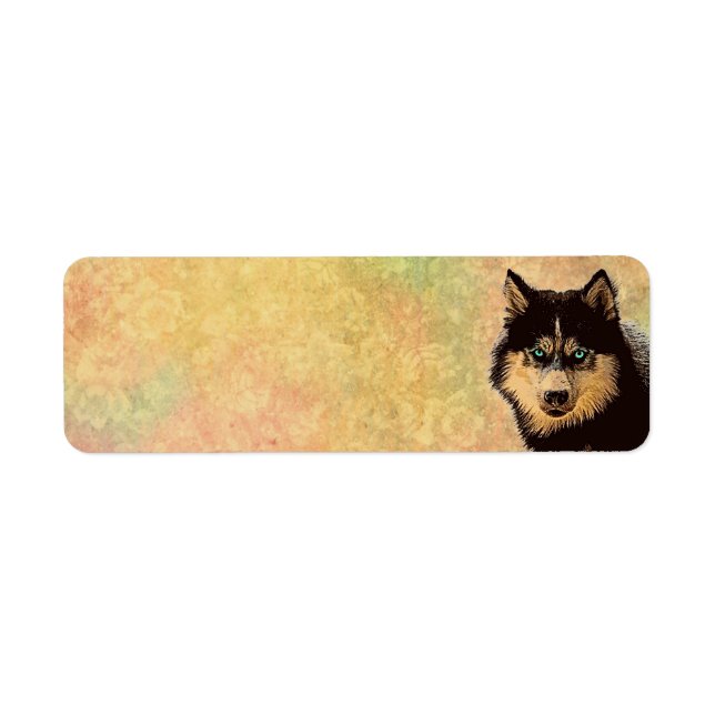 Siberian Husky Return Address Label (Front)