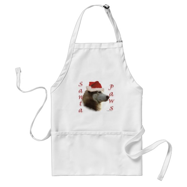 Siberian Husky Santa Paws Standard Apron (Front)