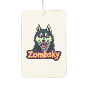 Siberian Husky Sibe Zombie Dog Halloween Essential Car Air Freshener