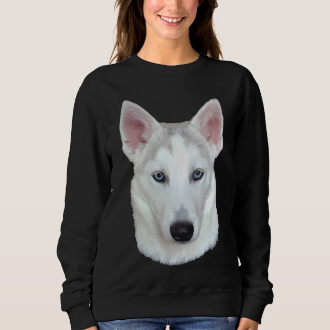 Siberian Husky Sky Sweatshirt (Front)