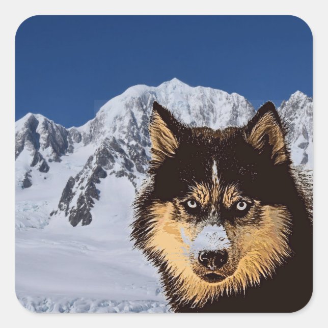 Siberian Husky Sticker (Front)