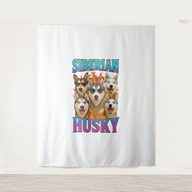 Siberian Husky  Tapestry (Front)