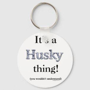 Siberian Husky Thing Key Ring