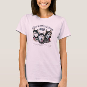 Siberian Husky three "Can't Have Just One" apparel T-Shirt