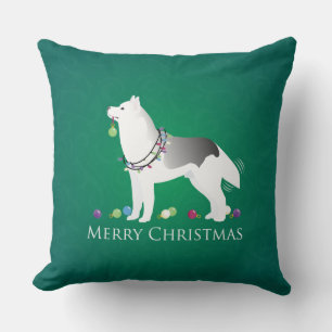 Siberian Husky Throw Pillow