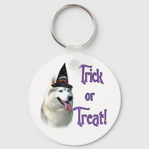 Siberian Husky Trick Keychain