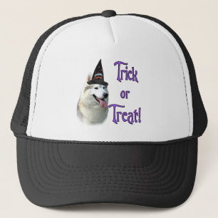 Siberian Husky Trick Trucker Hat