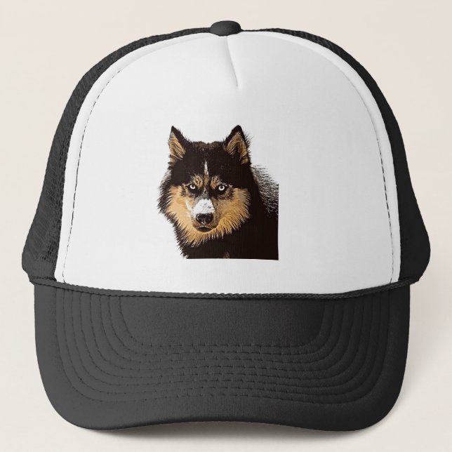 Siberian Husky Trucker Hat (Front)