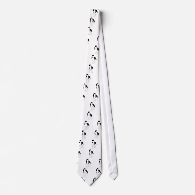 Siberian Husky. tshirts Tie (Front)