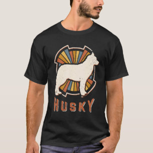 Siberian Husky Vintage Classic Retro Dog Love T-Shirt