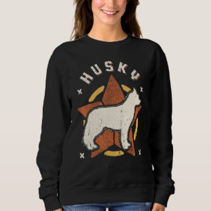 Siberian Husky Vintage Retro Classic Dog Sweatshirt