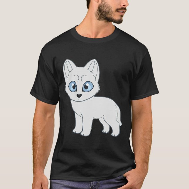 Siberian Husky White T-Shirt (Front)