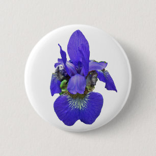 Siberian Iris Coordinating Items 6 Cm Round Badge
