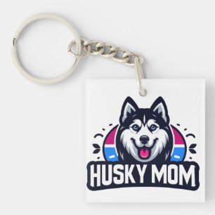 Siberian Spirit: Nurturing Love as a Husky Dog Mum Key Ring