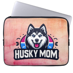 Siberian Spirit: Nurturing Love as a Husky Dog Mum Laptop Sleeve