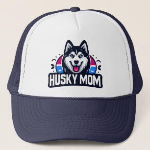 Siberian Spirit: Nurturing Love as a Husky Dog Mum Trucker Hat