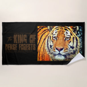 Siberian Tiger Beach Towel