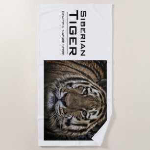 Siberian Tiger:Beach Towel