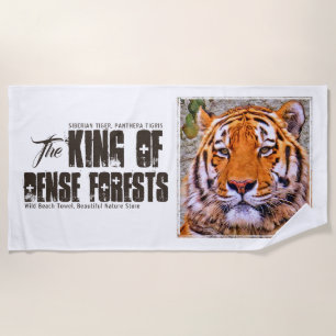 Siberian Tiger Beach Towel