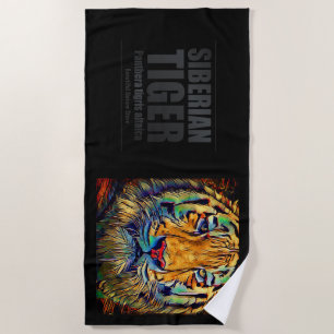 Siberian Tiger [Beach Towel] Beach Towel