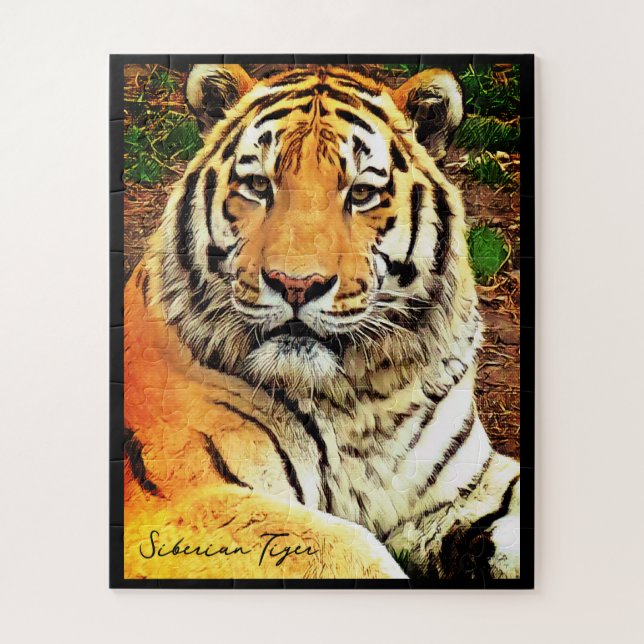 Siberian Tiger Jigsaw Puzzle (Vertical)