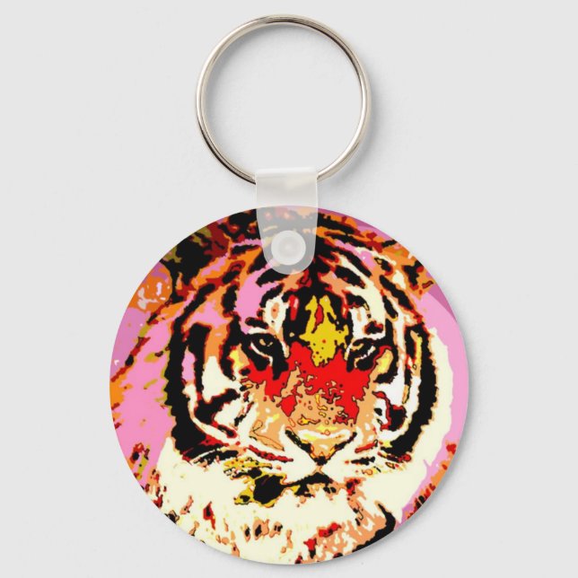 Siberian Tiger Key Ring (Front)