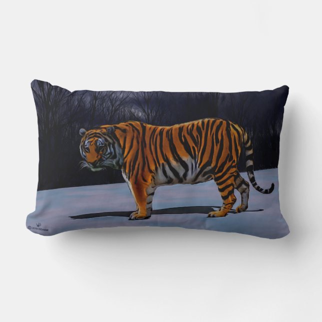 Siberian Tiger Lumbar Cushion (Front)