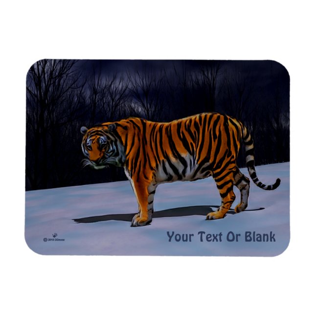 Siberian Tiger Magnet (Horizontal)