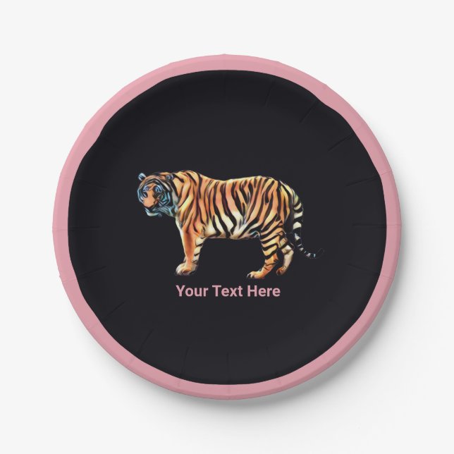 Siberian Tiger Paper Plate (Front)