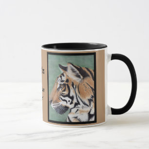 Siberian Tiger Personalise NAME Coffee Mug Cup