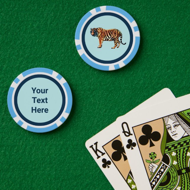 Siberian Tiger Poker Chips (Poker Table (Double))