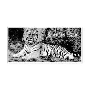 Siberian Tiger rubber stamp