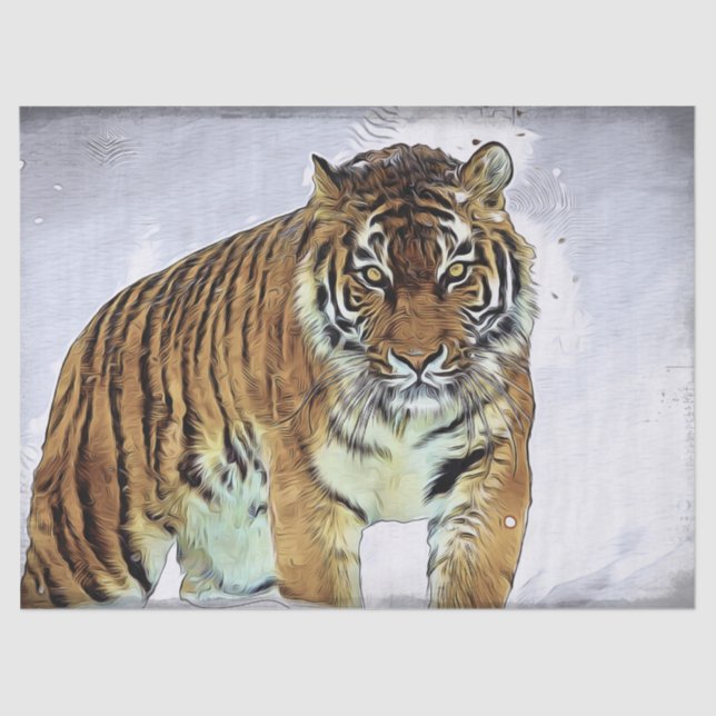 Siberian Tiger Tissue Paper (Front)