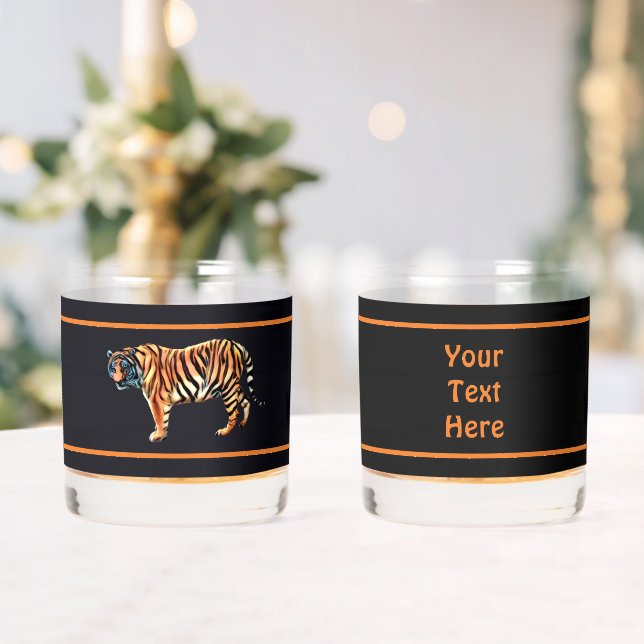 Siberian Tiger Whiskey Glass (Insitu (Wedding))