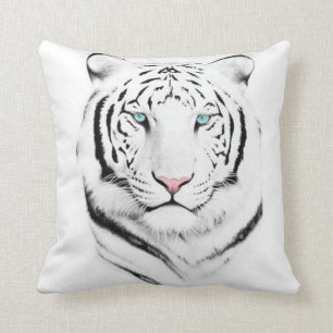 Siberian White Tiger Cushion