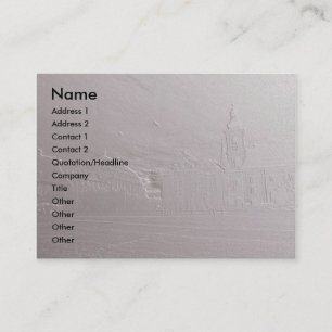 Sibiu basorelief & Calendar 2011 on Morning Dream Business Card