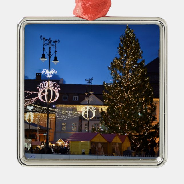 Sibiu Christmas tree Metal Tree Decoration (Front)