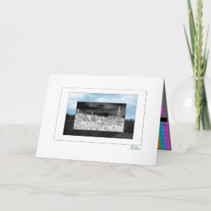 Sibiu in blue holiday card