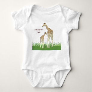 Sibling Giraffes Kid's T-Shirt Baby Bodysuit