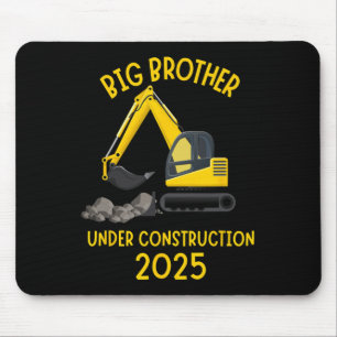 Sibling Reveal 2025 Under Construction Truck Big B Mouse Pad