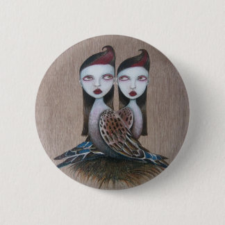 Sibling Rivalry 6 Cm Round Badge